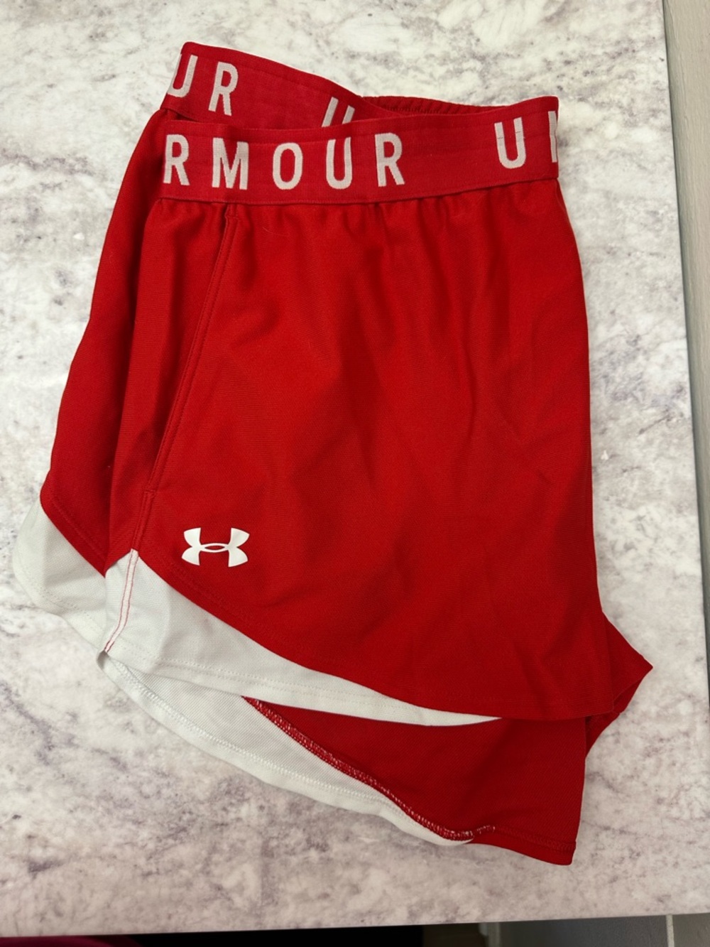 Under Armour Red Running Shorts